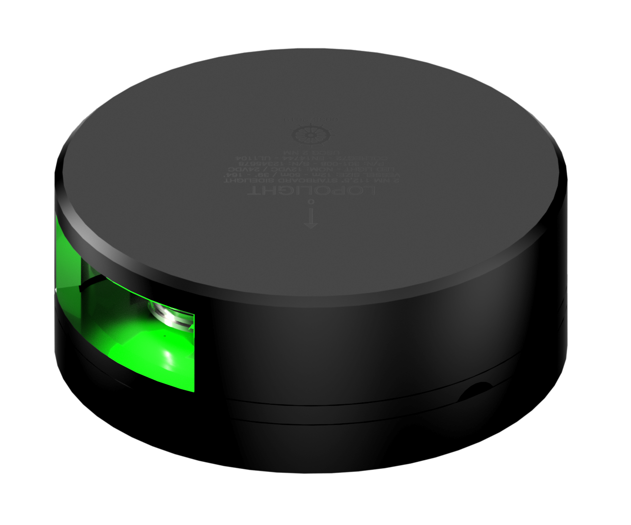 2nm 112,5° Green, Starboard, black anodized 2nm 112,5° Green, Starboard, black anodized